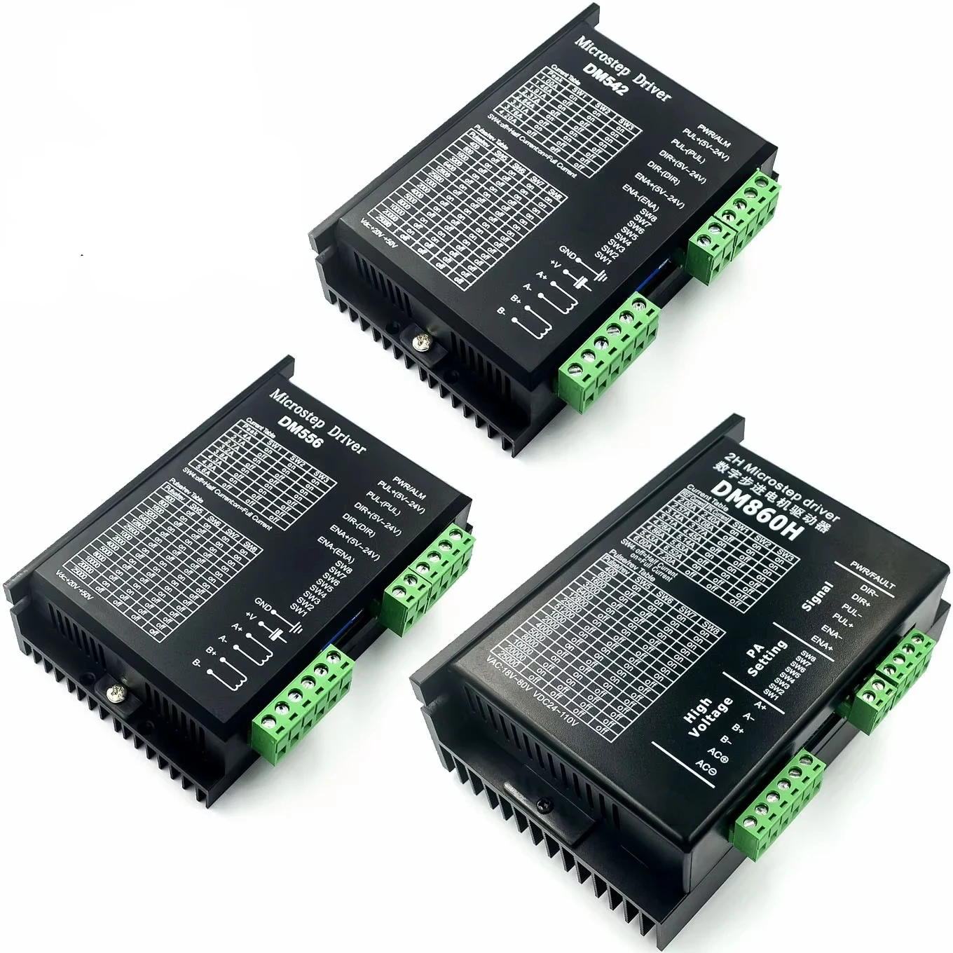 High quality 86 step motor driver DM420 DM542 DM556 DMA860H DSP digital DH860H driver board