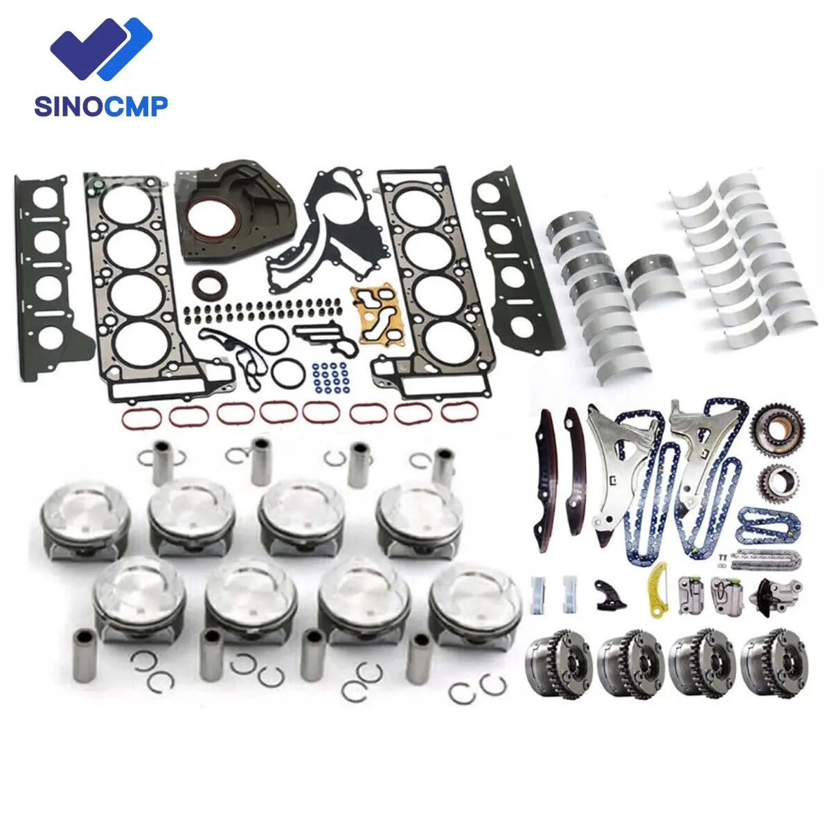 

M278 Engine Rebuild Kit & Timing Chain Kit VVT Gear For Mercedes-Benz CLS500 E550 GL450 GL500 ML500 S500 SL550 C216 C217 4.7L