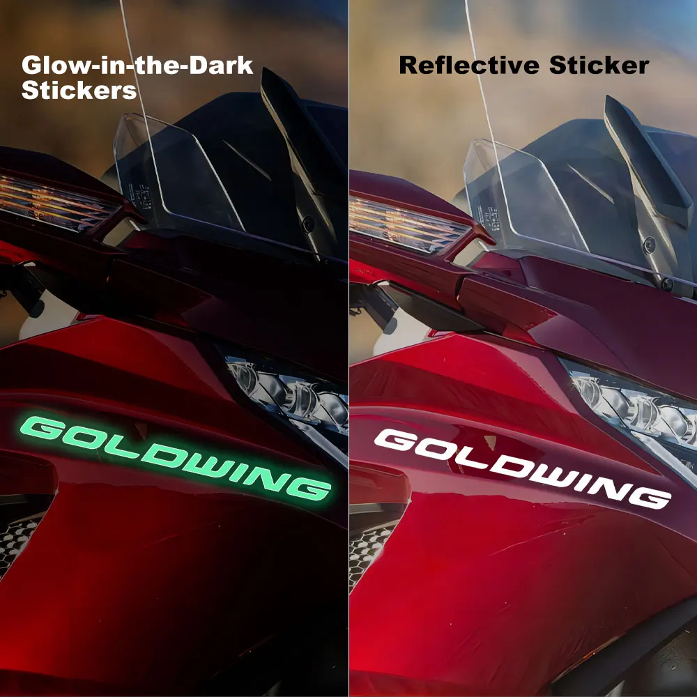 Naklejki motocyklowe Glow Naklejka Gold Wing Akcesoria 1800 do Honda Goldwing GL1800 GL1500 GL1200 GL 1200 1500 2012 2018 2023