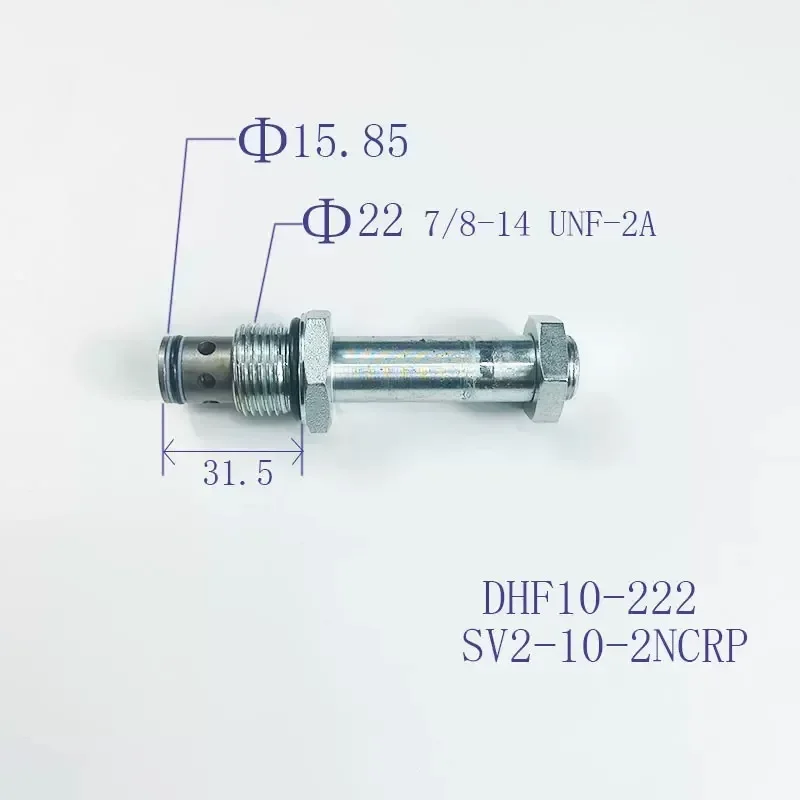 Threaded Cartridge LSV2-08-2NCP Two-position Two Normally Closed Pressure-relief Solenoid Hydraulic Valve