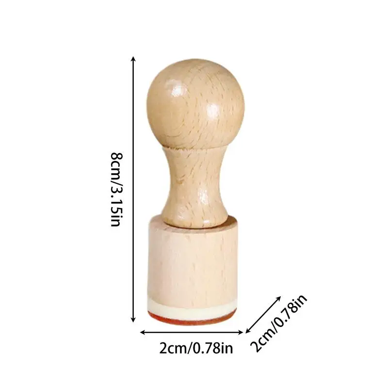 Egg Stamper Chicken Egg Rubber Stamper Egg Labels Wooden Stamps Multi-Functional Fresh Egg Markers Exquisite Egg Marking Inking