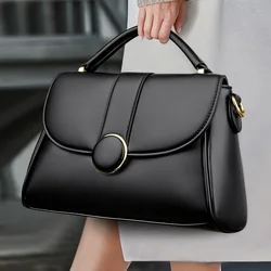 Fashion Solid Color Genuine Leather Women Crossbody Luxury Female Shoulder Designer New Handbag Ladies Tote Sac A Main Feminina