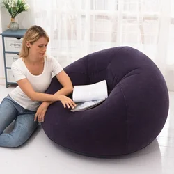 Large Lazy Inflatable Sofa Chairs PVC Lounger Seat Bean Bag Sofas Pouf Puff Couch Tatami Living Room Supply Outdoor Camping