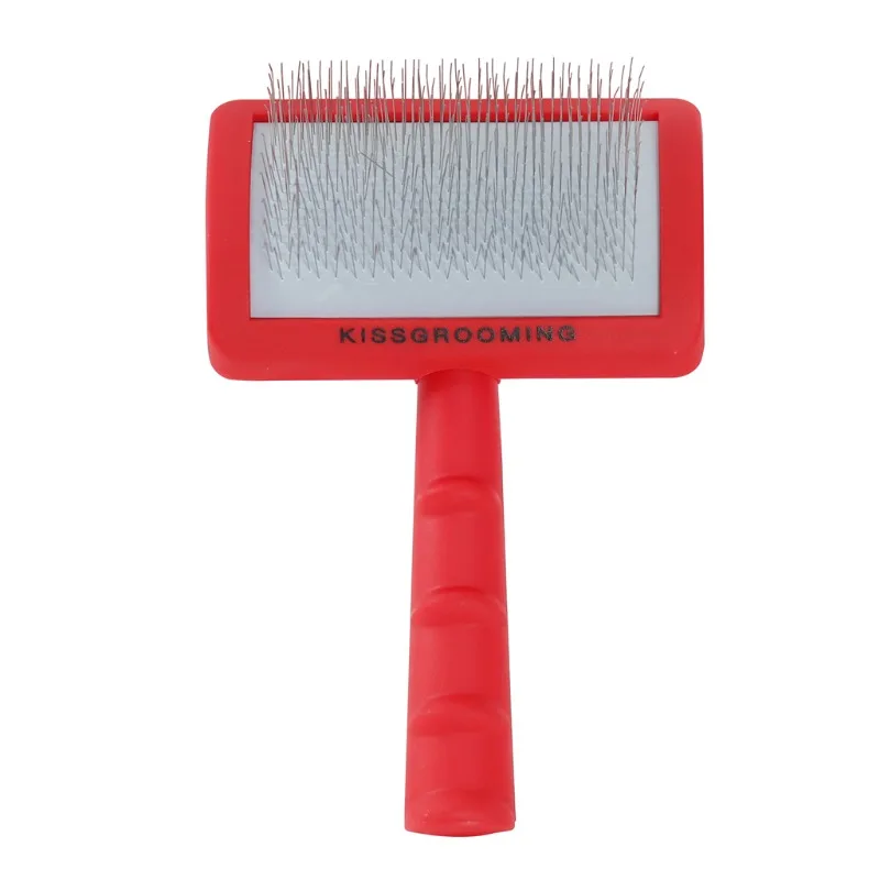 Kissgrooming Slicker Brush, soft teeth