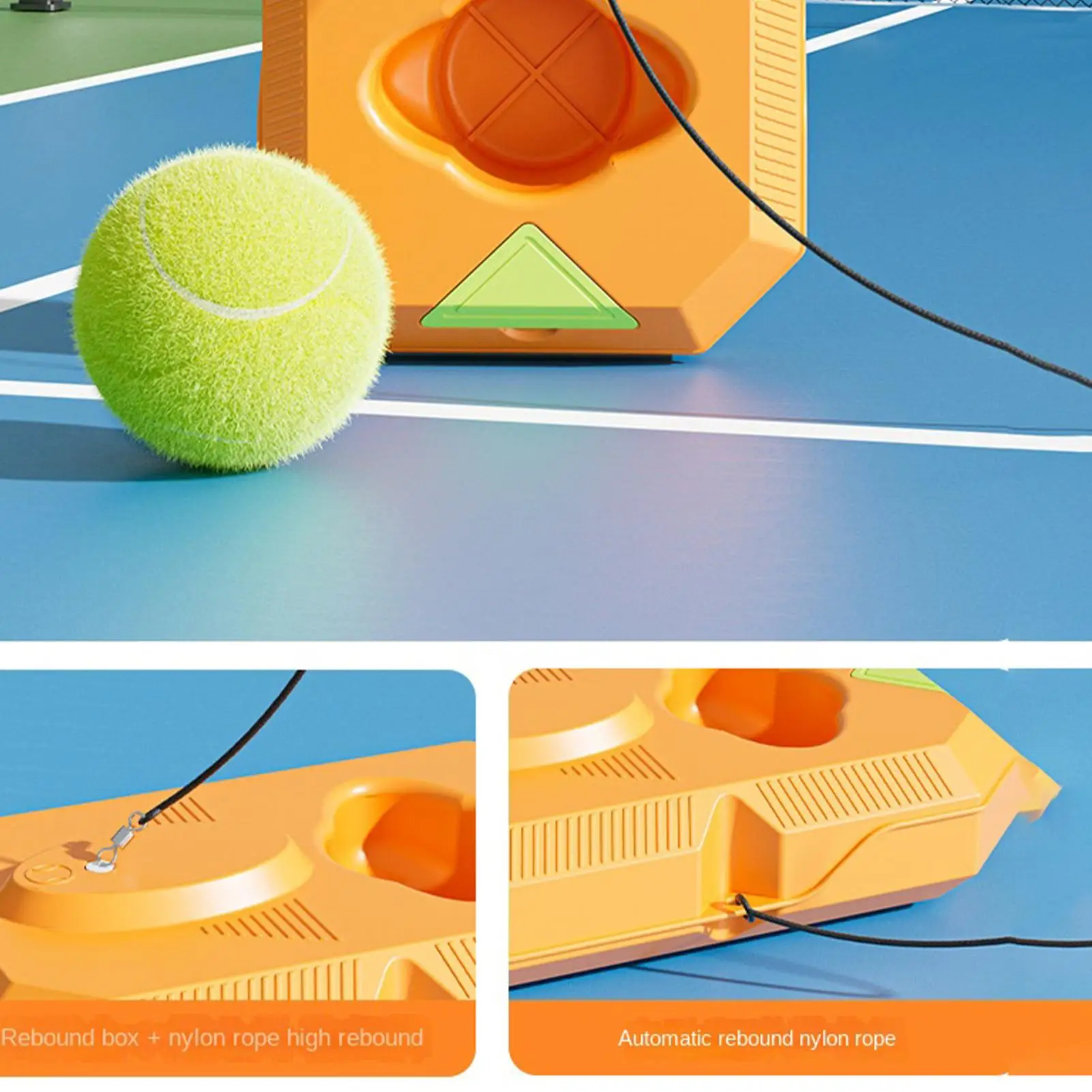 

Тренажер для тенниса: мячи-отбойники для тренировок, оборудование для отработки ударов, для начинающих, взрослых, подростков, для игры на улице и в зале