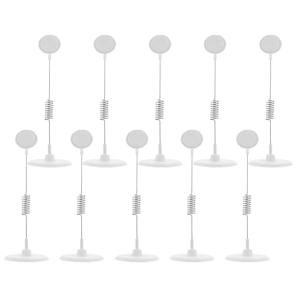 10 قطعة مشبك إعلاني حامل بطاقات السعر تصميم بسيط عرض التسمية تقف لعرض أسعار البضائع في محلات السوبر ماركت