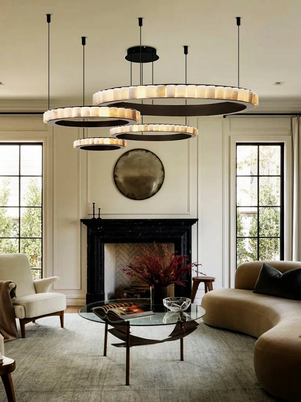 Illuminate Kitchen Dining Room Natural Marble Pendant Light