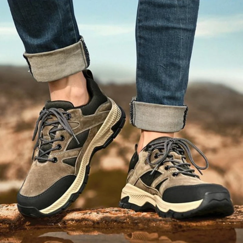 NEW Men's Sneakers Casual Breathable Hiking Walking Shoes for Man Outdoor Anti-slip Climbing Trekking Man Shoes Tênis Corrida