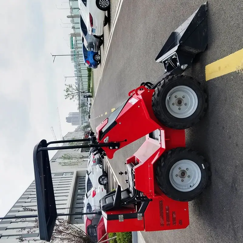 견고한 스키드 스티어 로더: 중단 없이 고강도 작업에 적응 가능