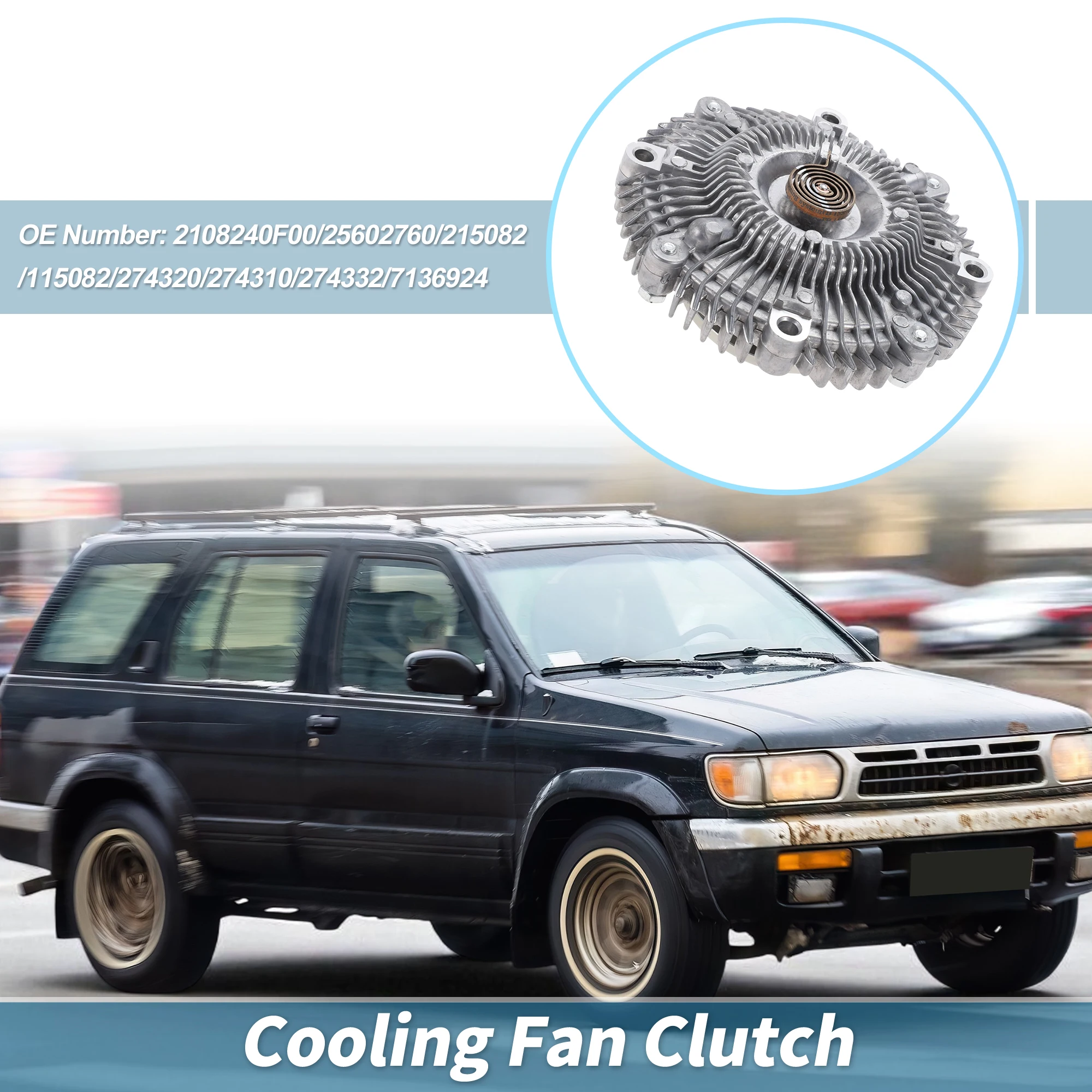 

UXCELL Engine Cooling Fan Clutch for Datsun 240Z L6 2.4L 1971-1973 No.2108240F00