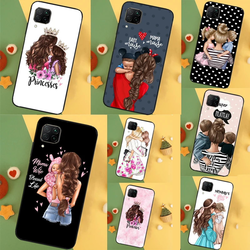  Beautiful Mother Daughter Son Case For Huawei P20 P30 P40 Lite Nova 11 Pro 9 10 SE 3i 7i 11i 5T Y60 Y61 Y90 Y91 Y70 Cover