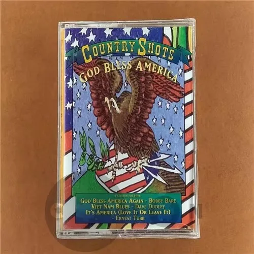 

Музыкальная лента Country Shots God Bless America, кассеты для альбома, косплей-рекордер Walkman, автомобильная звуковая коробка, вечерние музыкальные коллекции
