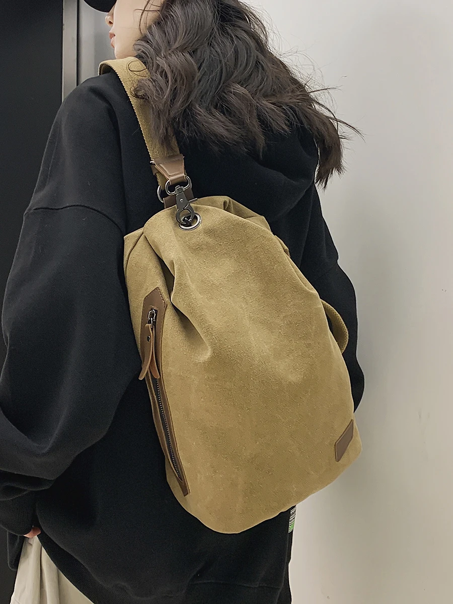 

Большая холщовая сумка через плечо Capaci в стиле ретро ex Street Sle Faion интеллект с несколькими карандашами для студентов