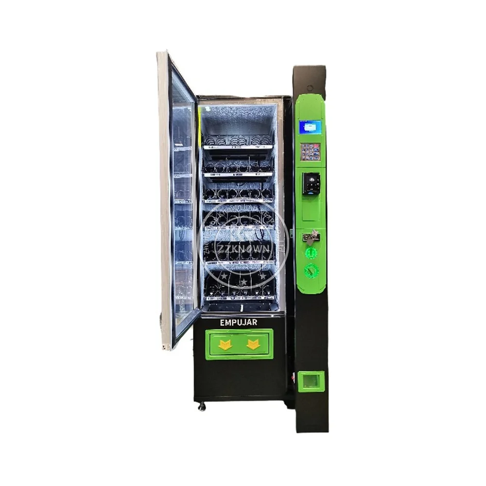 Venta caliente 24 horas de gran capacidad personalizada de gran capacidad Combo automático bocadillos bebidas máquina expendedora de alimentos