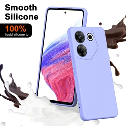 Liquid Silicone Case for Tecno Camon 20 20s Pro 5G 4G Camon 19 Pro Neo 18T 5G Flannel Soft Protection Luxury Phone Cover Coque