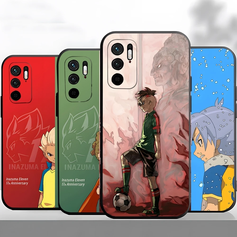 Axel Blaze Firestorm Inazuma Eleven funda de teléfono de Anime para Xiaomi Poco M7 M6 M5 M4 4g 5g F7 F6 X7 X6 X5 Ultra Pro funda de silicona
