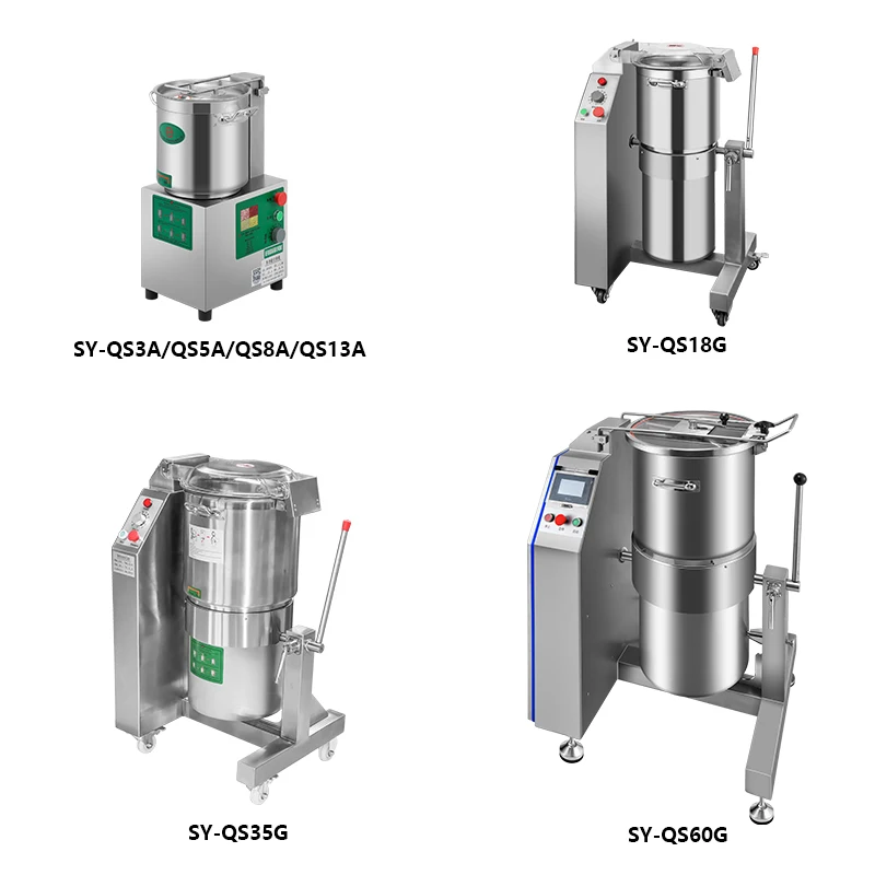 Shanyou التجارية الفولاذ المقاوم للصدأ 304 18/35 لتر متعدد اللحوم القاطع خلاط مفرمة اللحم الكهربائية آلة خلط الطعام ل Hummus