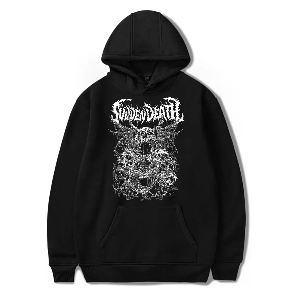 Svdden Death Metal Hoodies Merch Women Men Fashion Casual Hooded Sweatshirts Streetwear Long Sleeve Pullover