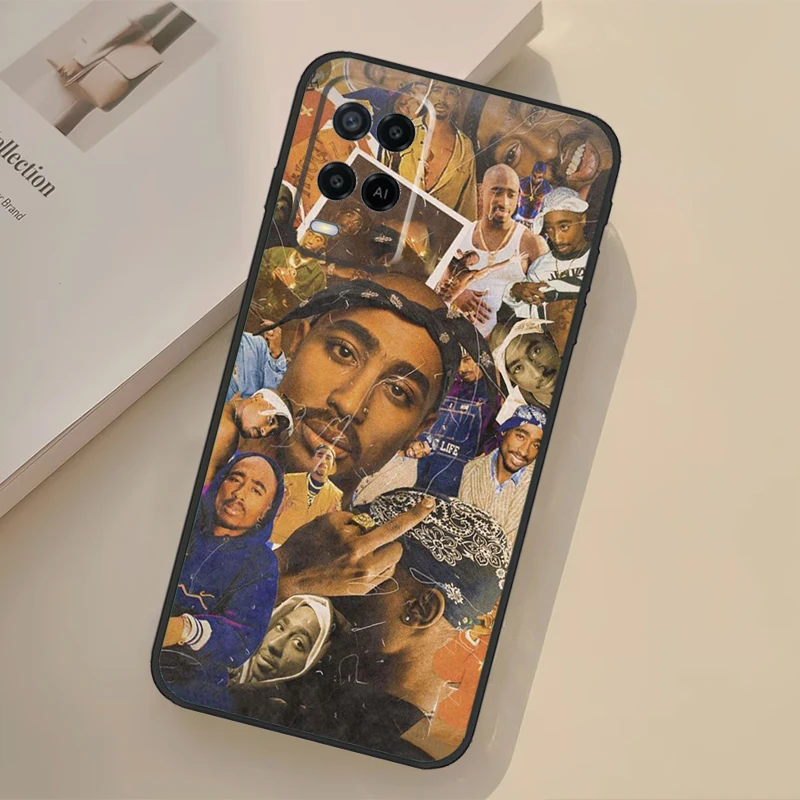 Rapper T-Tupac Shakur For OPPO A76 A96 A15 A16 A17 A77 A74 A94 A52 A72 A5 A9 A31 A53 A78 A98 A57s A54s A53s Case