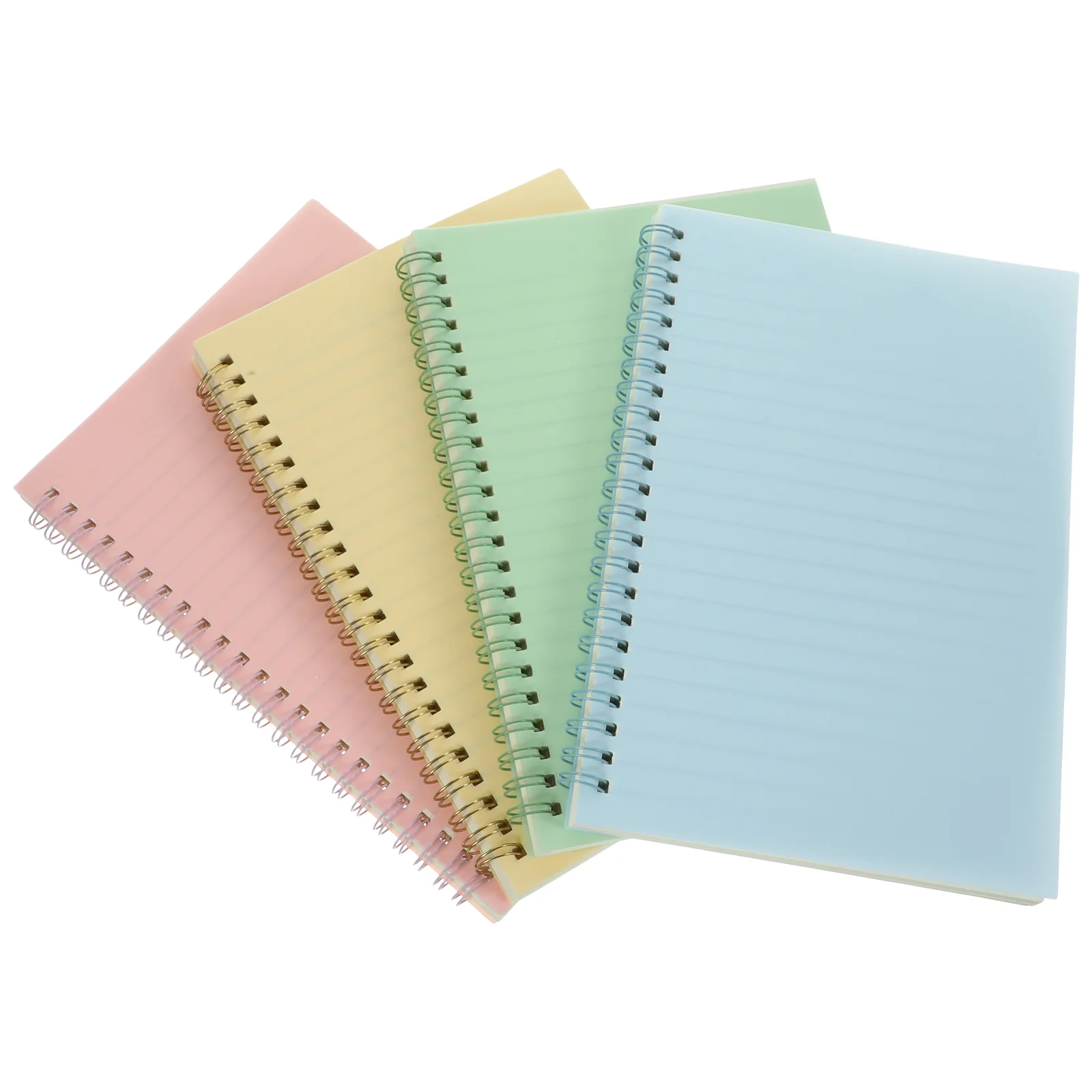 4 Pcs A5 Coil Book Notebooks for Taking Work School Office College Supplies Cute Spiral Students