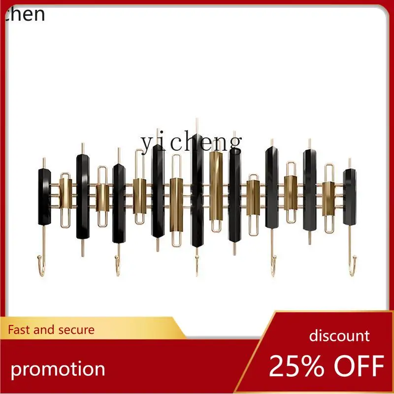 

ZML home hanging clothes light luxury creative hanging hook key clothes metal wall hanging wrought iron storage decoration