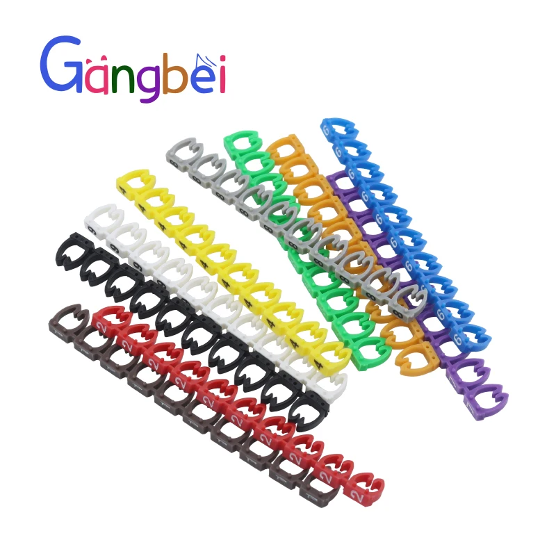 Cable Wire Markers, Color Number Tube, 1.5mm, 2.5mm, 4mm, 6mm, Letter 0 to 9