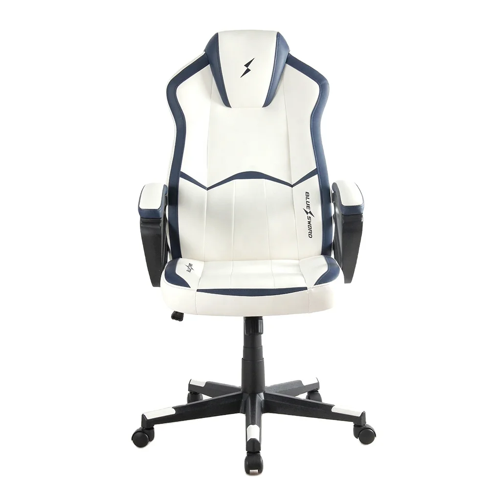 

July003 Высококачественное офисное кресло из искусственной кожи, эргономичное игровое кресло с фиксированным подлокотником, нейлоновое основание, в комплект входит массаж Fea