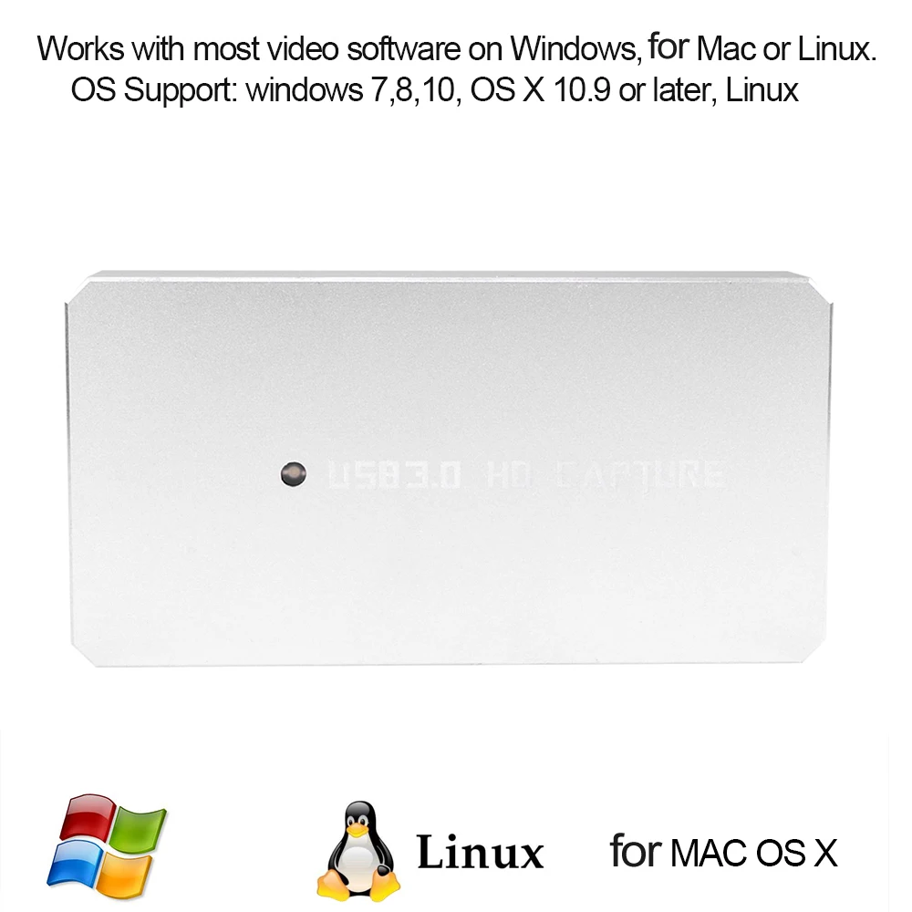 USB 3.0 HD Capture Card Video Game Recorder 1080P Live Streaming Converter Plug and Play for XBOX One PS3 PS4 WII U