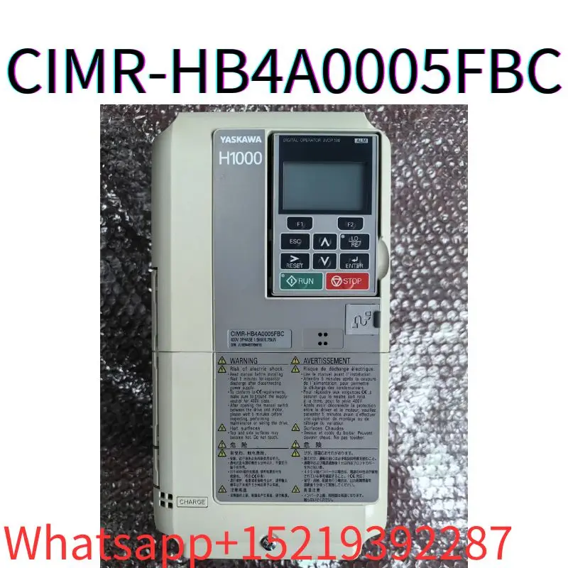 

second-hand H1000 frequency converter CIMR-HB4A0005FBC 1.5KW/0.75KW tested ok