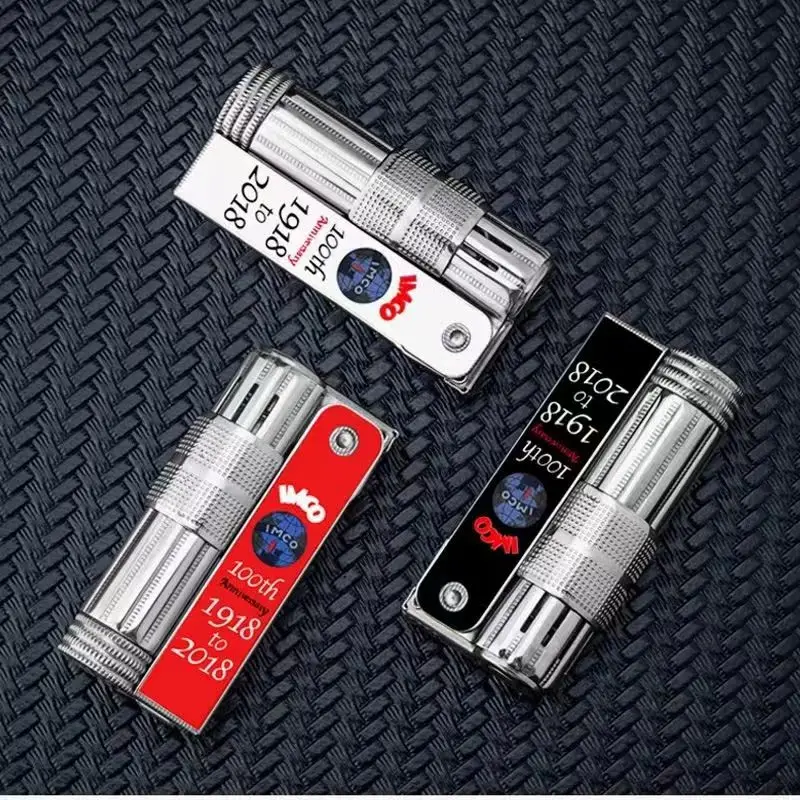 Original IMCO Lighter Old Gasoline Flint Lighter Windproof Stainless Steel Cigarette Petrol Oil Lighter Inflated Gadgets Man