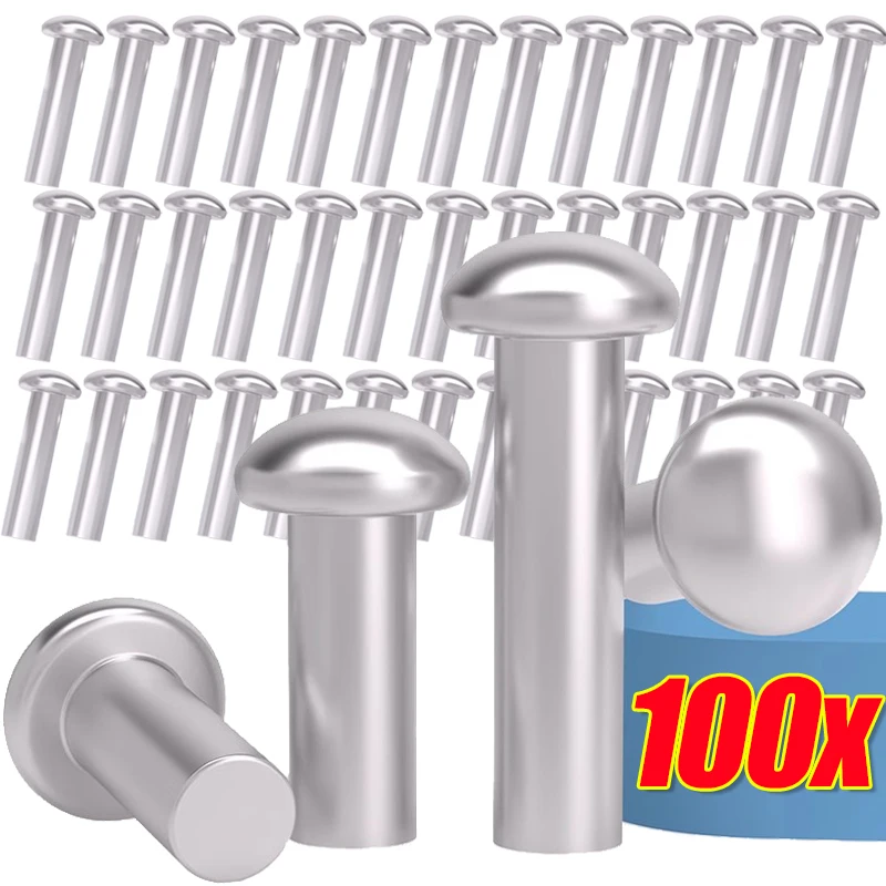Aluminiumlegierung Halbrundkopfnieten Knock Type Percussive Hammer Drive Blechschraube für Reparaturwerkzeuge Zubehör