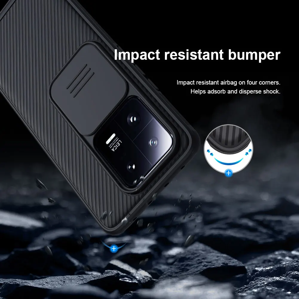Nillkin for Xiaomi Mi 13 Pro 5G Case Camshield Lens Frosted Back Cover Camera Protection for Xiaomi Mi 13