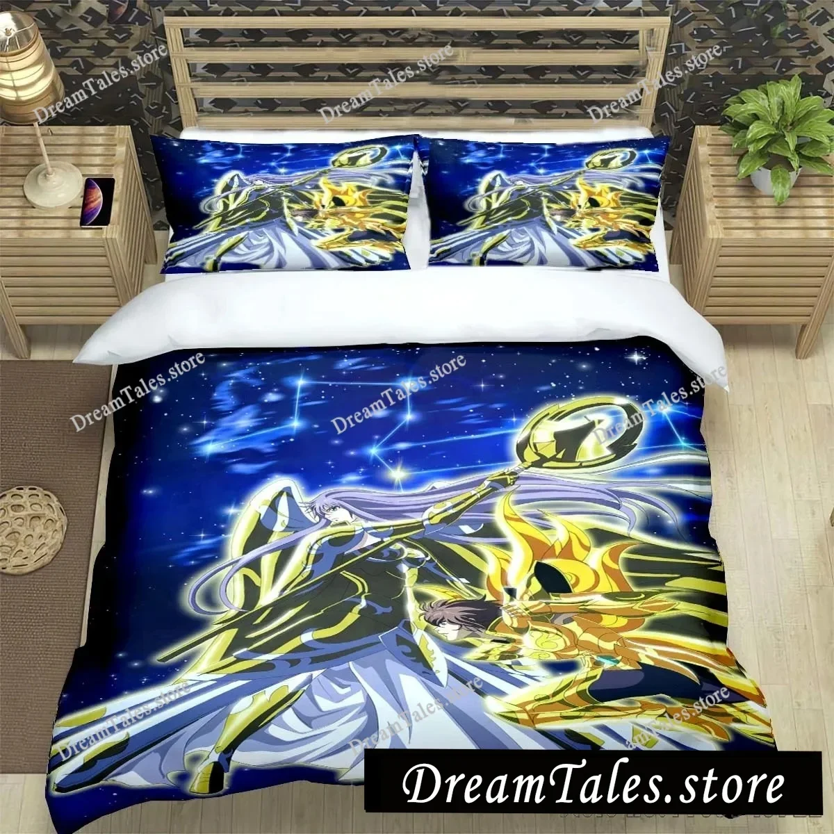 

Cartoon Saint Seiya Admire Duvet Cover Set HD Comforter Cover for Kids Bedding Sets Bedclothes Bedroom Decor Home Textileextile7