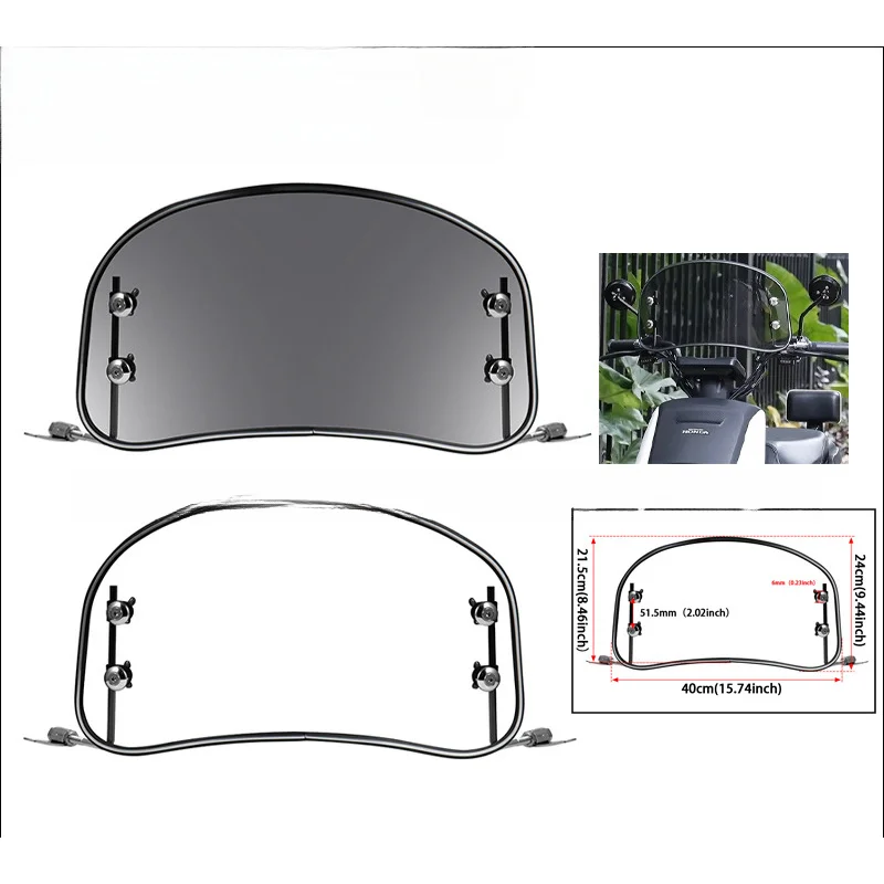

Electric VehiclePCWindshield Motorcycle windscreen Scooter front windshield and rain shield