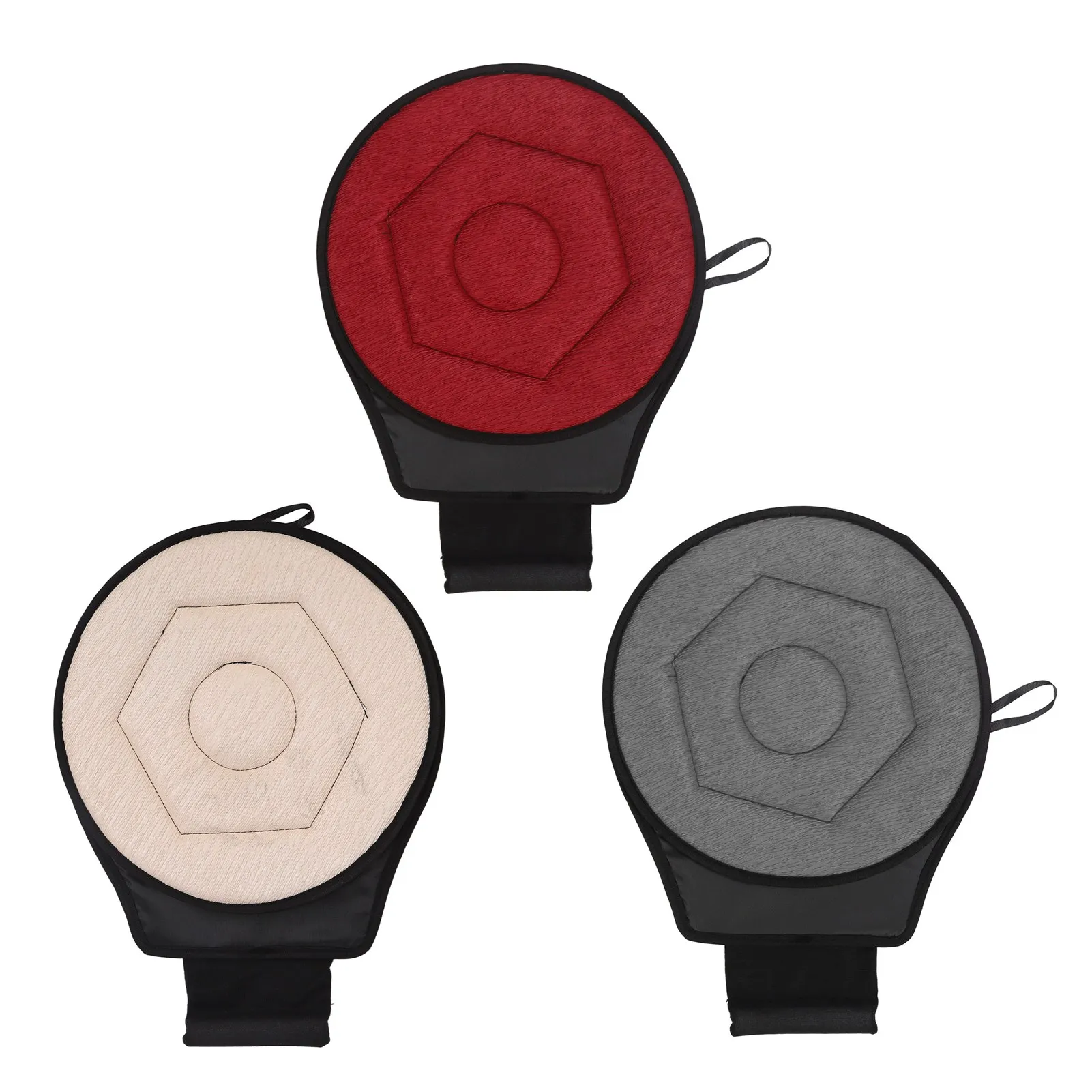 

Rotating Cushion Breathable Ergonomic Rotating Car Cushion Geometric Rhombic Shape Portable 360 Degrees Sponge for Office