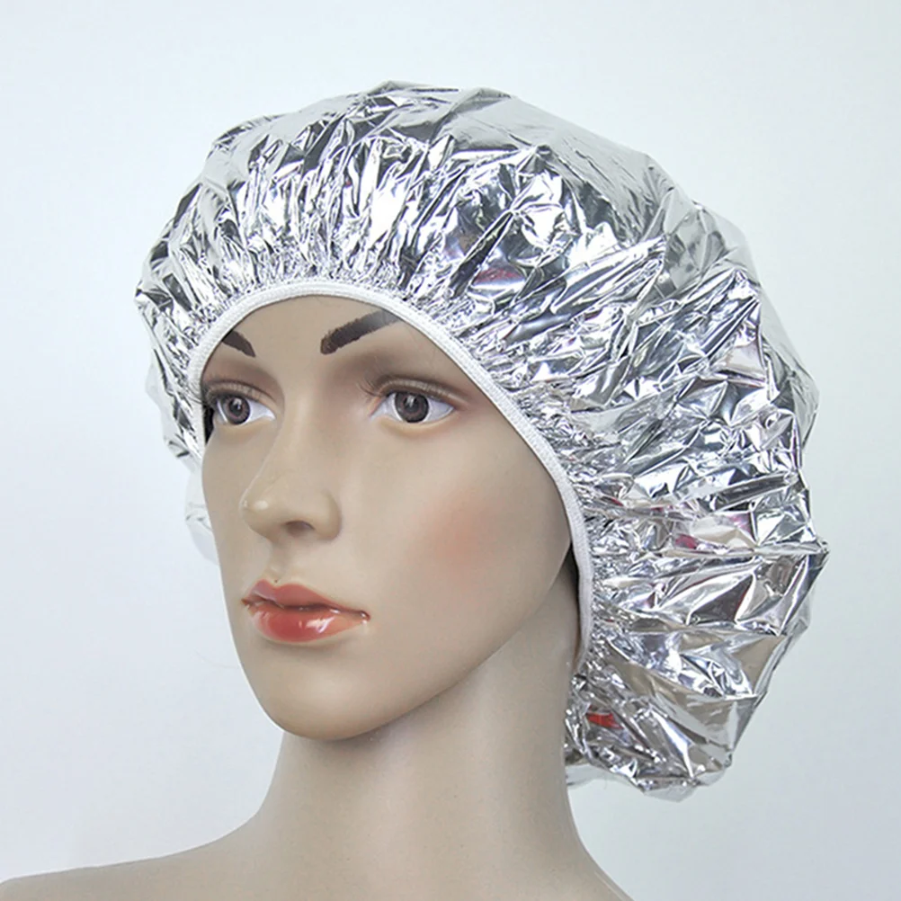 5 Pcs Hairdressing Insulation Hat Thermal Cap Foil Shower Dye Coloring Aluminium Deep Conditioning Hats Aluminum