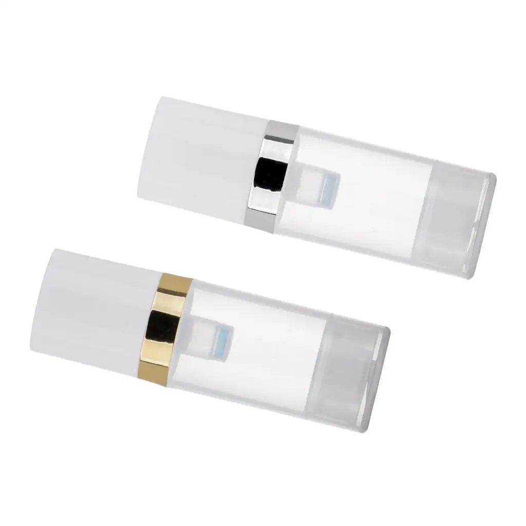 2/ Airless Pump Press Bottle Lotion Cosmetic Container Bottle