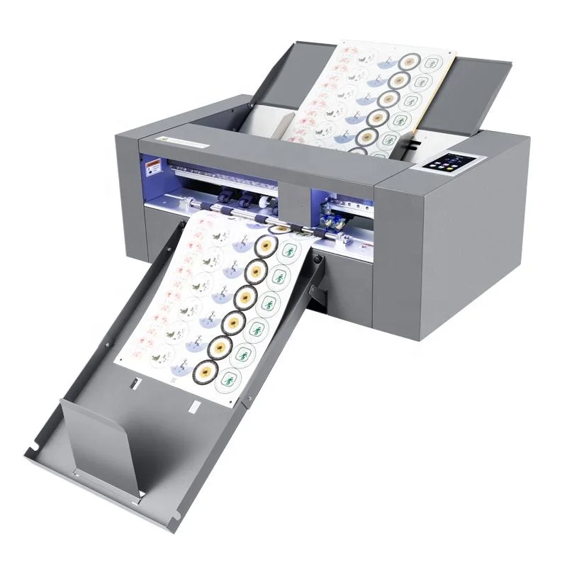 SF-350 PRO Double Heads Digital 350mm Label Die Cutter Auto Feeding Creasing and Die Cutting Machine