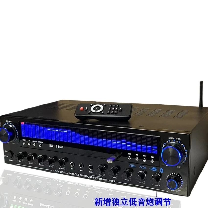 

Усилитель мощности Bluetooth для домашнего кинотеатра, домашний усилитель высокой мощности KTV, профессиональная лихорадка