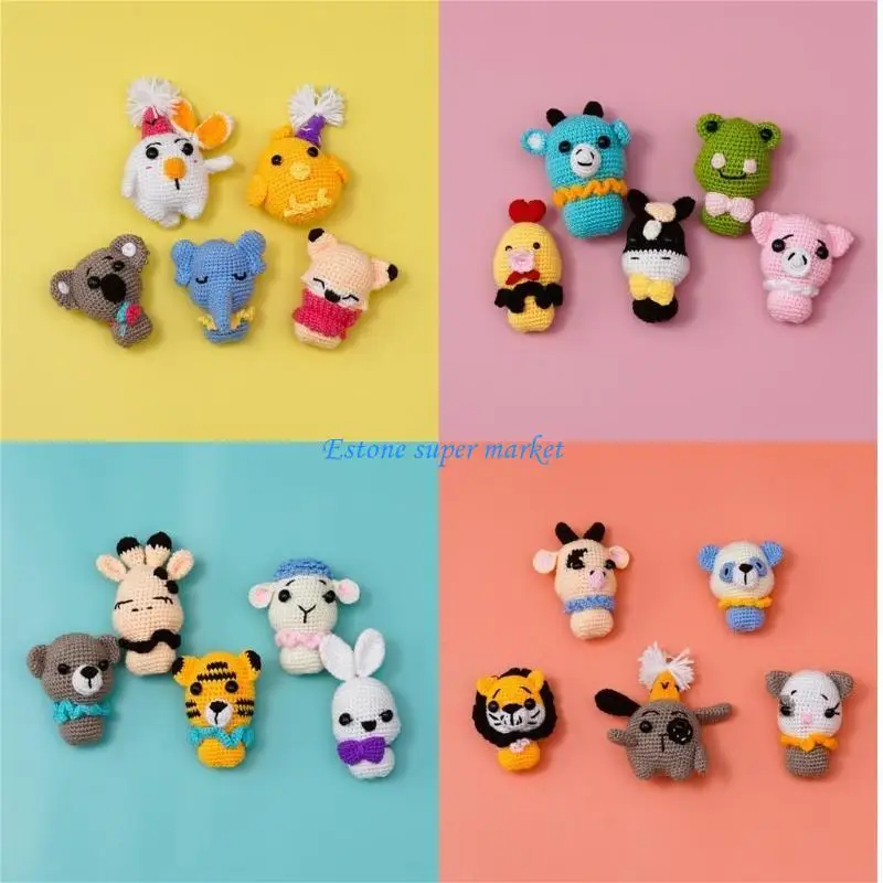 090B الوليد التصوير الدعائم الكروشيه دمية على شكل حيوان الطفل صور اطلاق النار الدعائم اليدوية صور خلفية اكسسوارات دش هدية #5