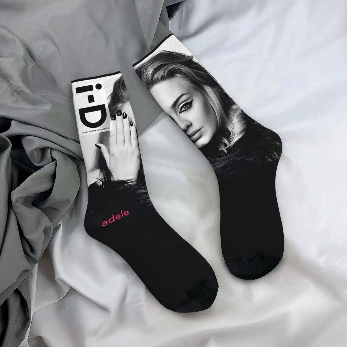 Adele Tour August 2024 Printed Socks Elegant Stockings Unisex Men Quality Running Sports Socks Winter Printed Anti Skid Socks