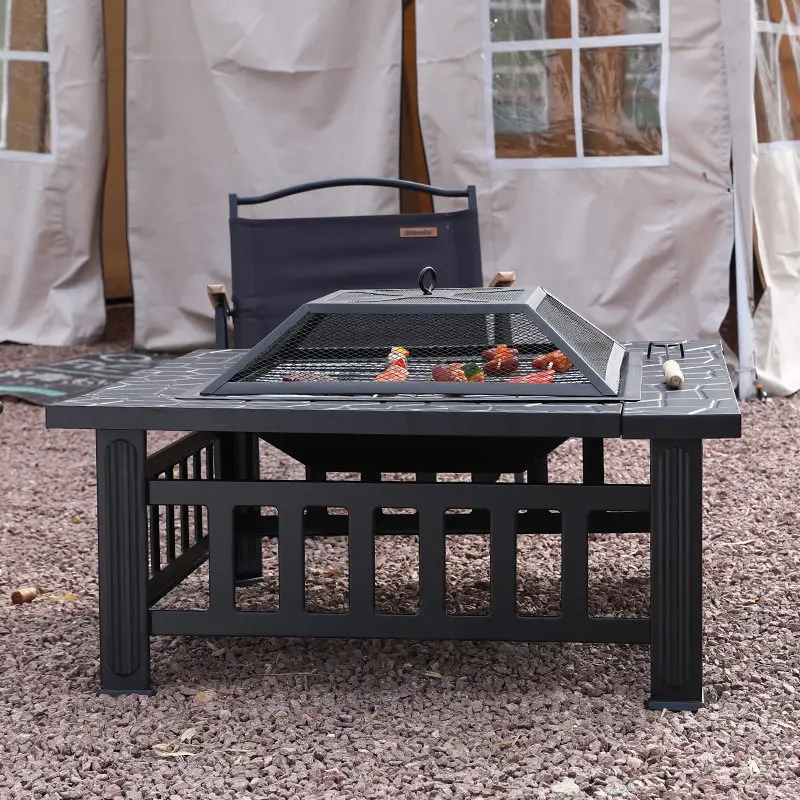 Stove for making tea in the surrounding stove Full set BBQ Outdoor courtyard Square stove