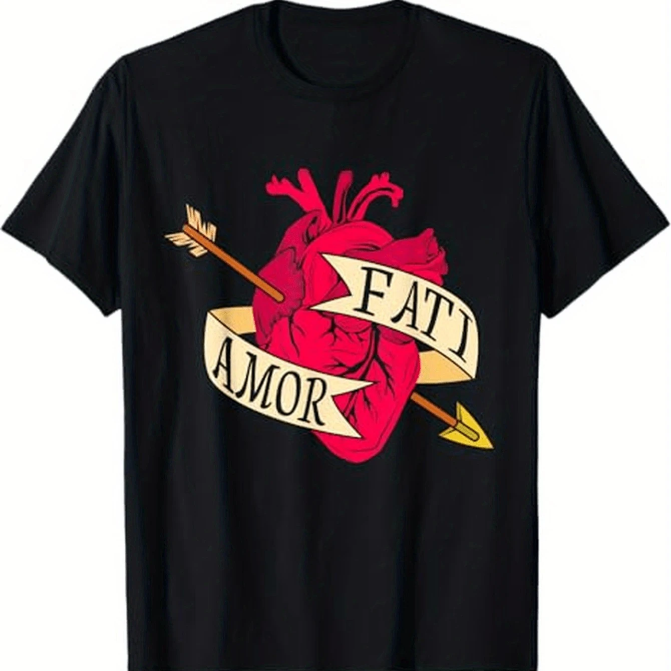 

Stoicism Philosophy Shirts - Amor Fati T-Shirt 100% Cotton O-Neck Short Sleeve Summer Casual Mens T-shirt Streetwear