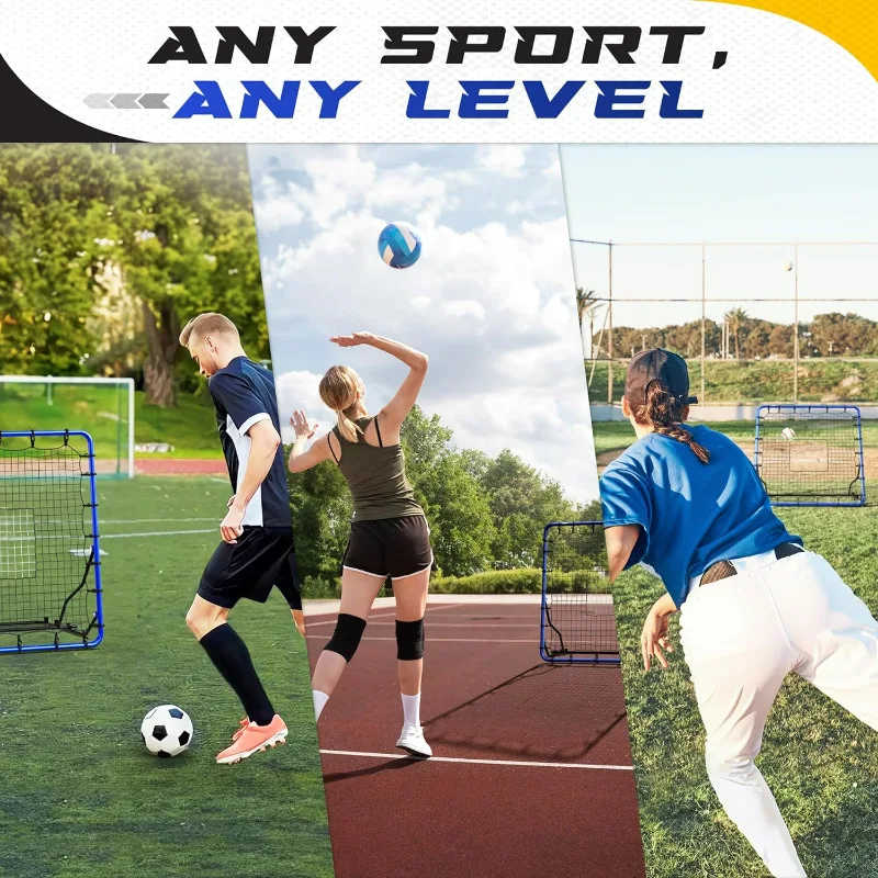 휴대용 접이식 축구 리바운드 네트 6 블록 조절 가능한 각도 분리 가능 간단한 설치 공장 직접 판매