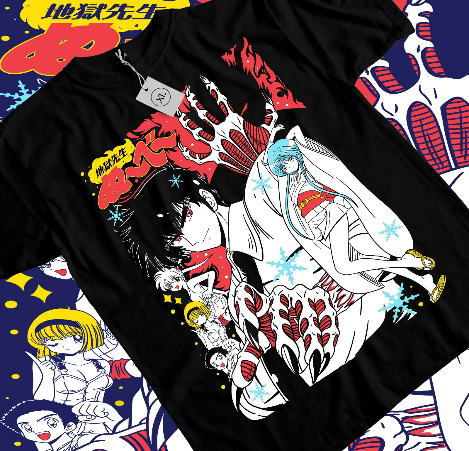 

Nube T-shirt Jigoku Sensei Nube Anime Nueno Meisuke Tamamo Kyosuke Shirt