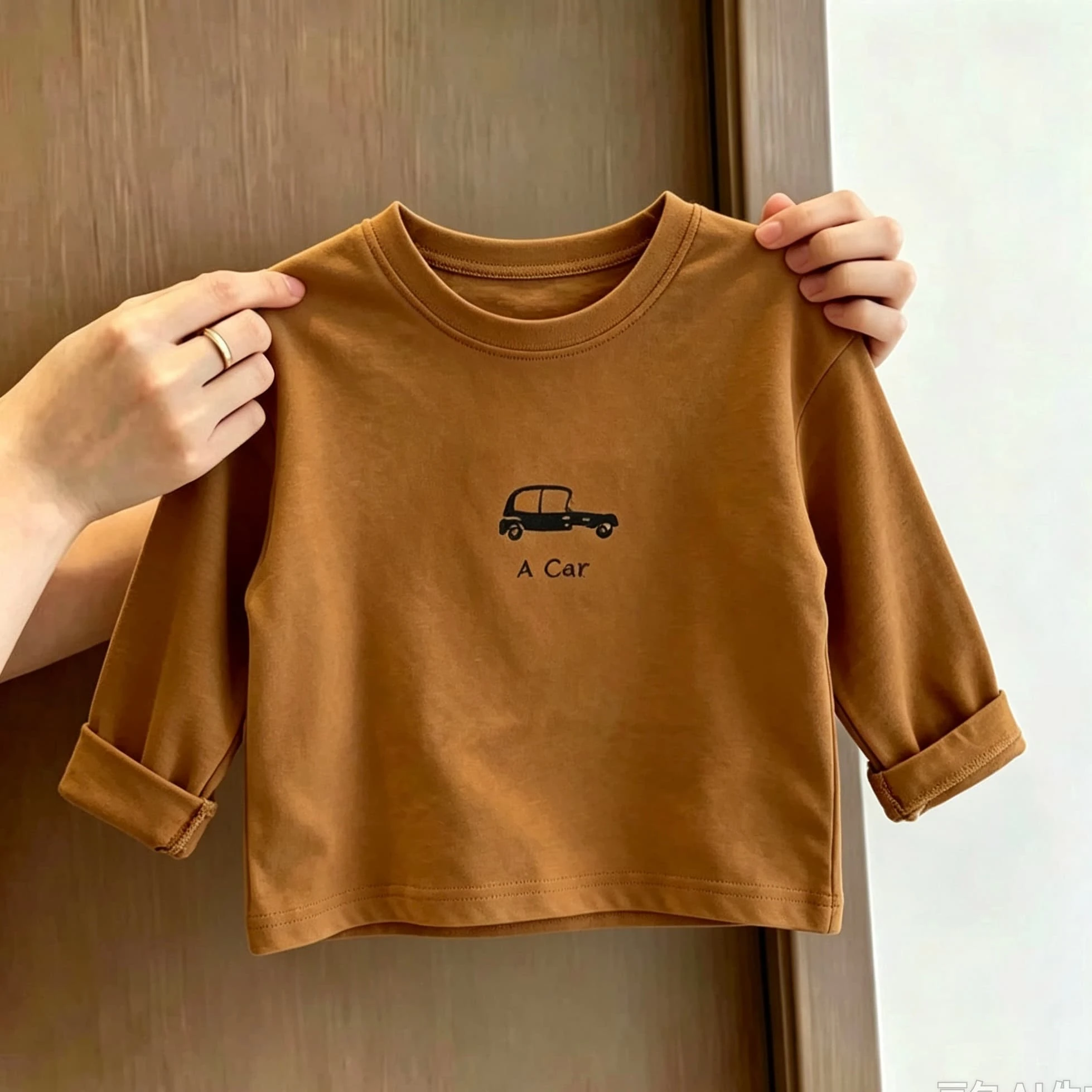 Boys Cute Tees 2026 New Spring Autumn Clothing Hot Selling Long Sleeve Round Neck Basic Shirt Thin Cotton TShirt Infant Wear