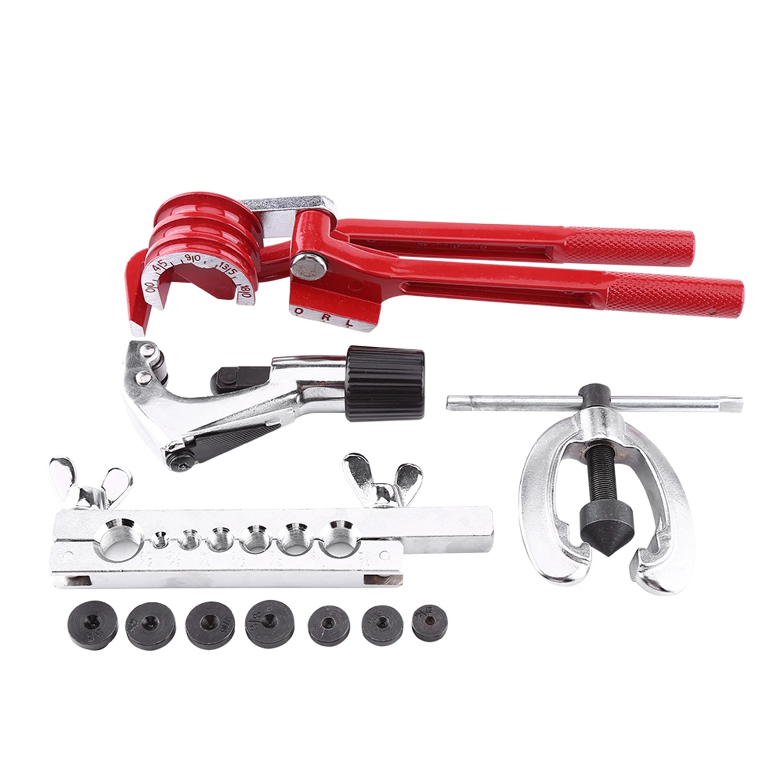 Tube Flaring Kit Complete Steel and Aluminum Alloy Easy To Use Pipe Flaring Kit Accurately Bend Heavy Duty for Repair