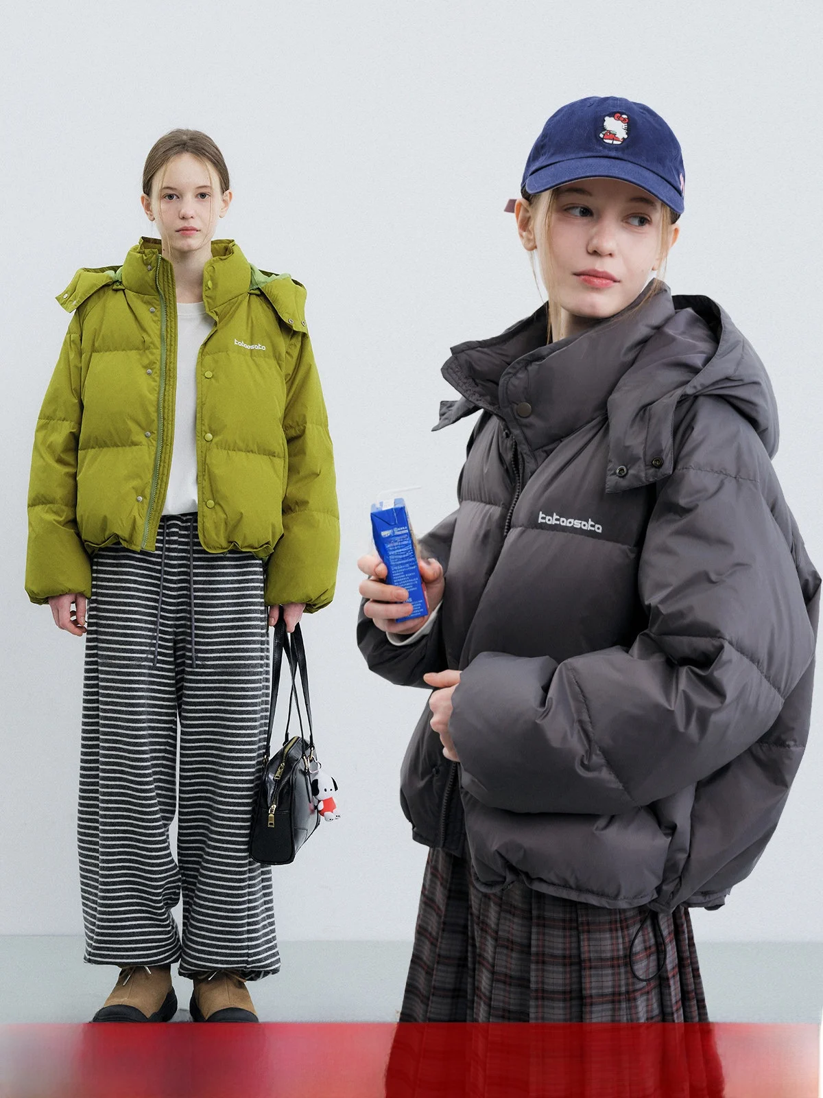 

Женская утепленная куртка Kokoasoko с капюшоном, 90% белый пух, свободный крой, утолщенная, повседневная, из нейлоновой ткани