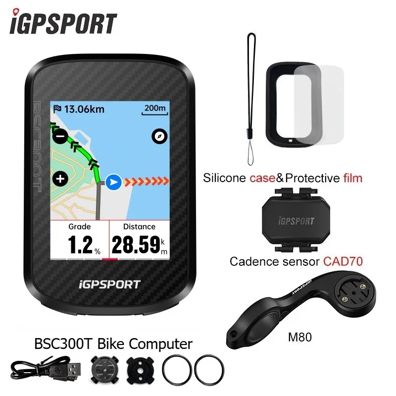 iGPSPORT BSC300T Route Navigation Bicycle GPS Computer Wireless