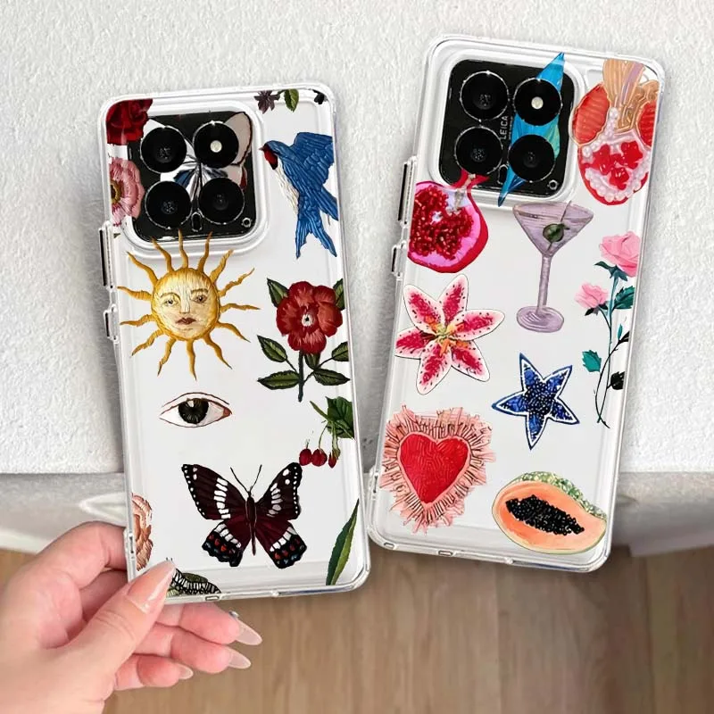 

Style Butterfly Pattern For Xiaomi 17 15 14 13 12 12S 12X 12T 11 11T Pro max Lite ultra TPU Transparent Phone Case